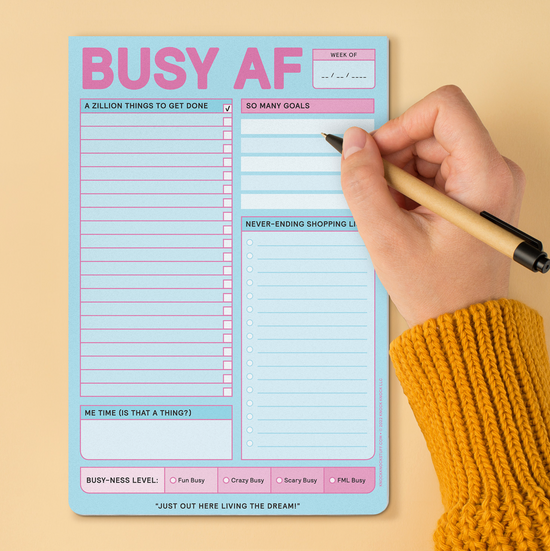 Busy AF Notepad