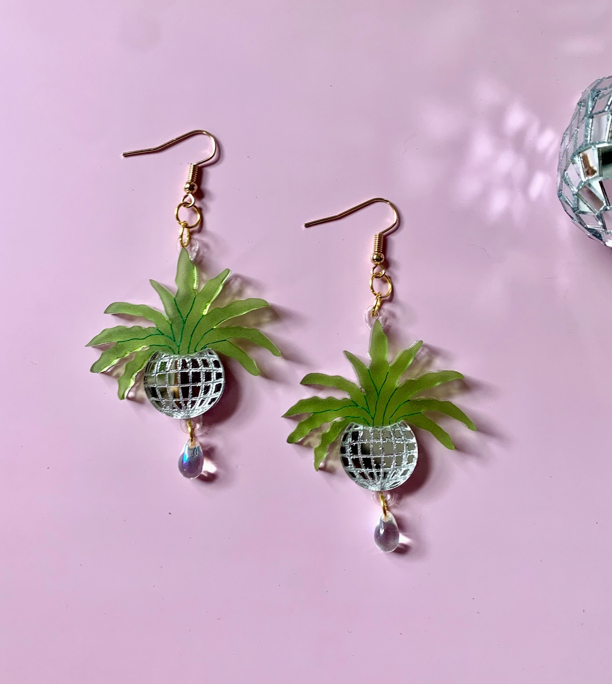 Disco Ball Planters Earrings