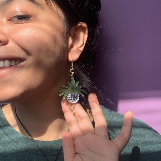 Disco Ball Planters Earrings