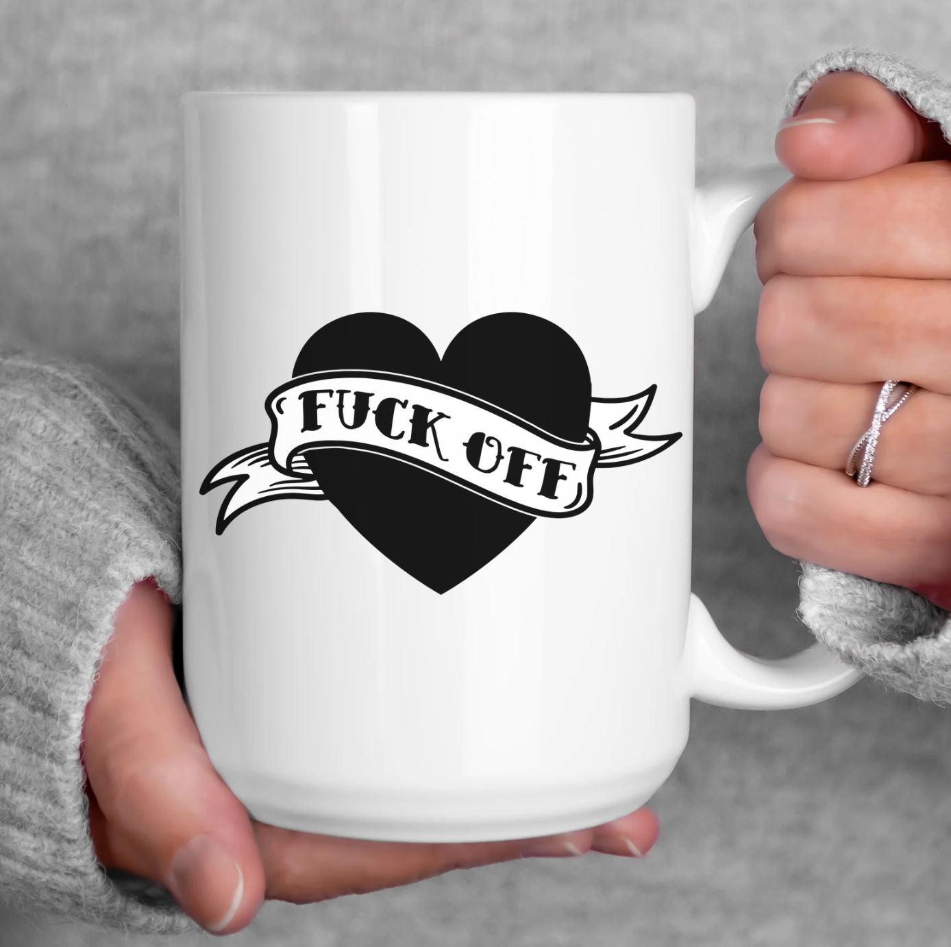 Fuck Off 15 oz Mug (4 colors available)