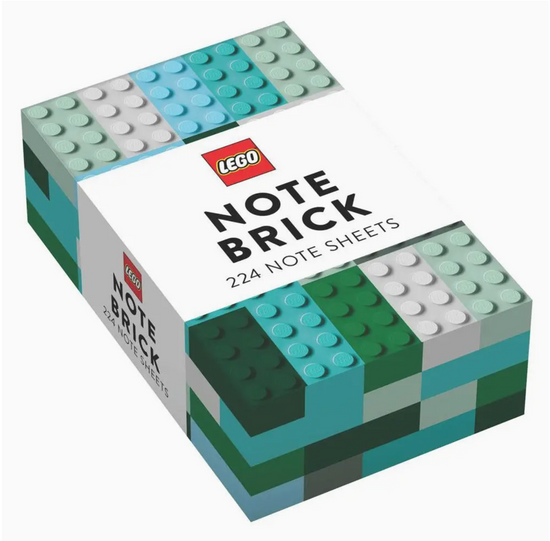 Lego Note Brick (Blue-Green) Note Sheets - 200 sheets