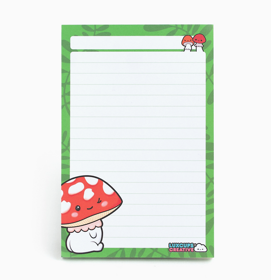 Red Mushroom Notepad - 50 sheets