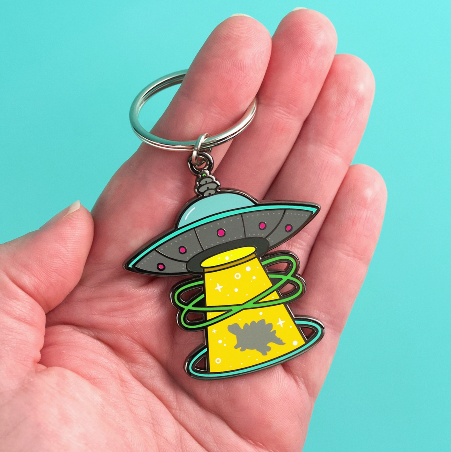 Stego UFO Keychain