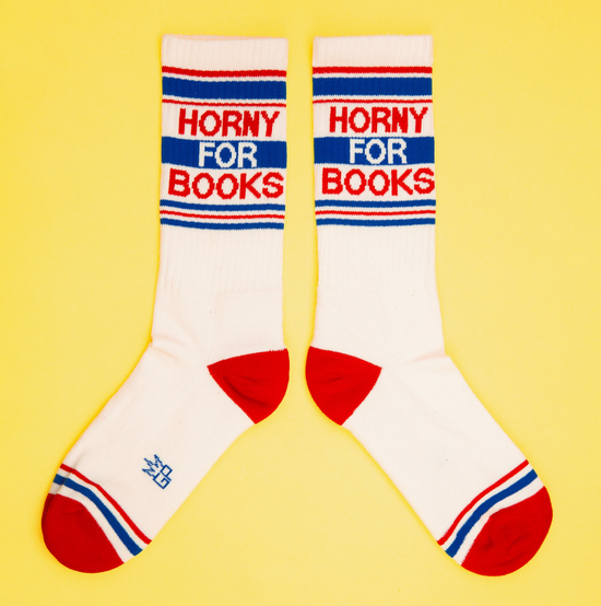 Horny For Books Socks