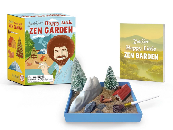 Bob Ross Happy Little Zen Garden Desktop Accessory