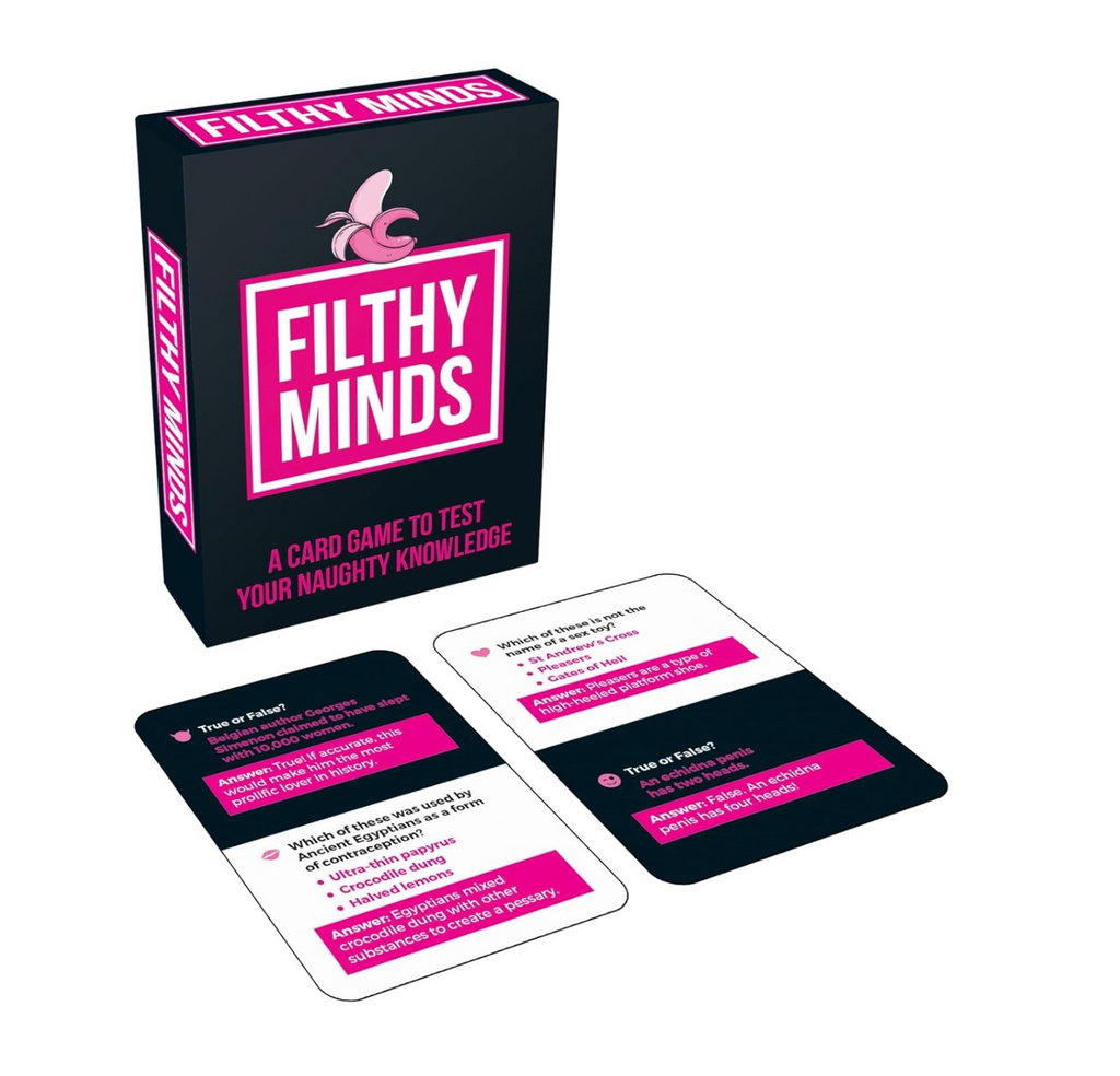 Filthy Minds: A Card Game to Test Your Naughty Knowledge Hilarious Humanitarian Filthy Minds: A Card Game to Test Your Naughty Knowledge Hilarious Humanitarian