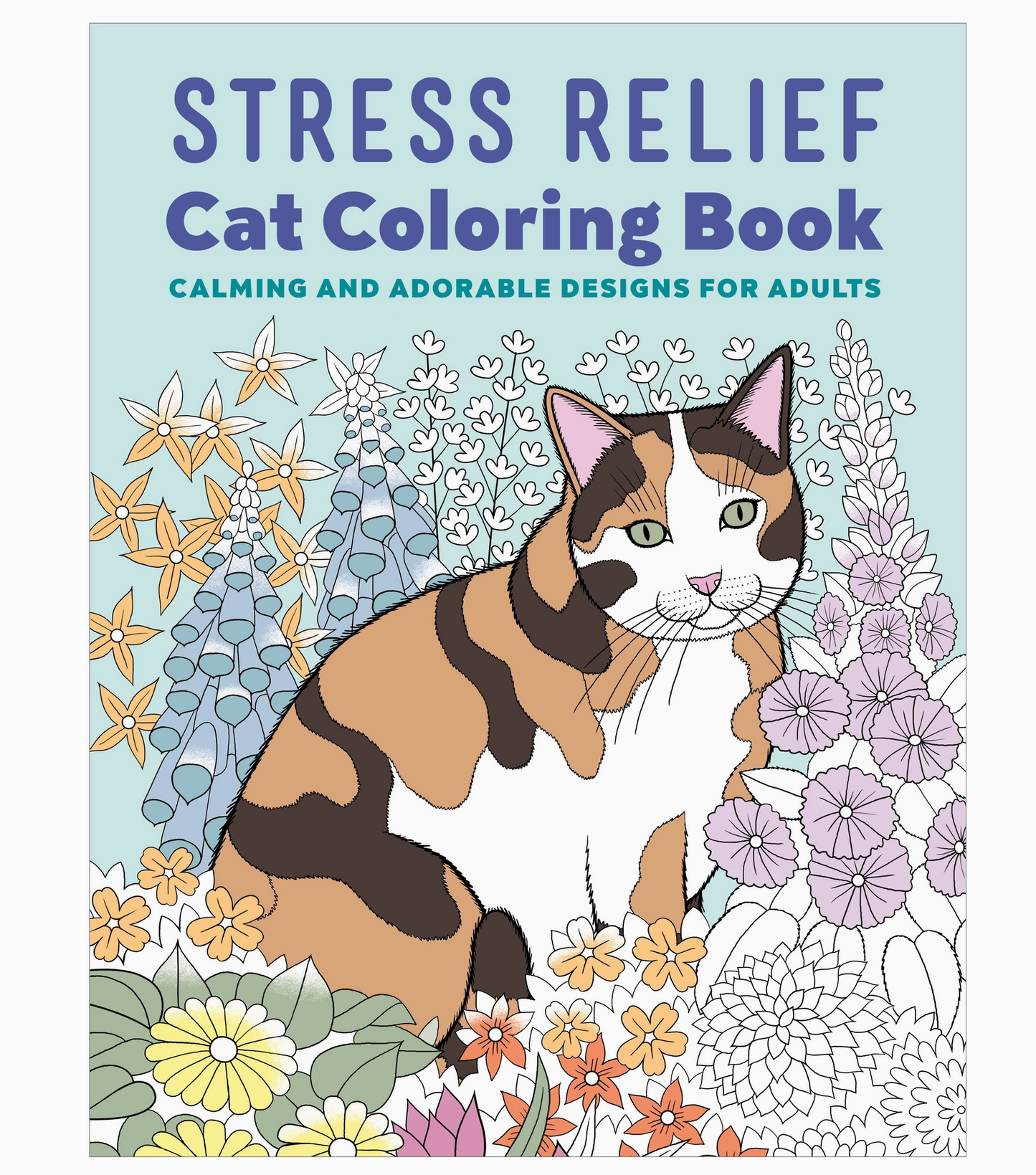 Stress Relief Cat Coloring Book