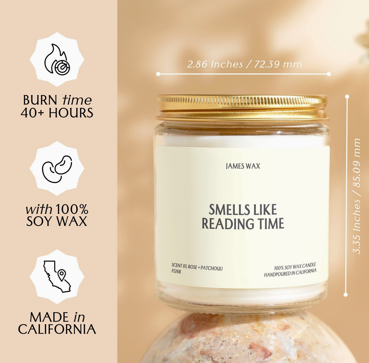 Smells Like Reading Time 9 oz Soy Candle