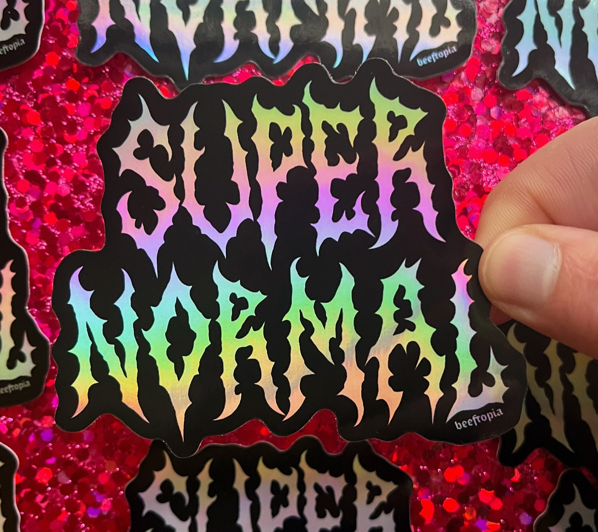 Super Normal Holographic Sticker