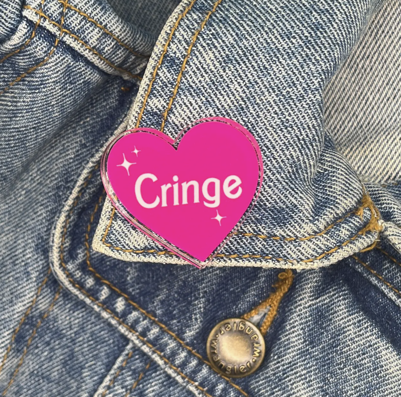 Cringe Acrylic Pin