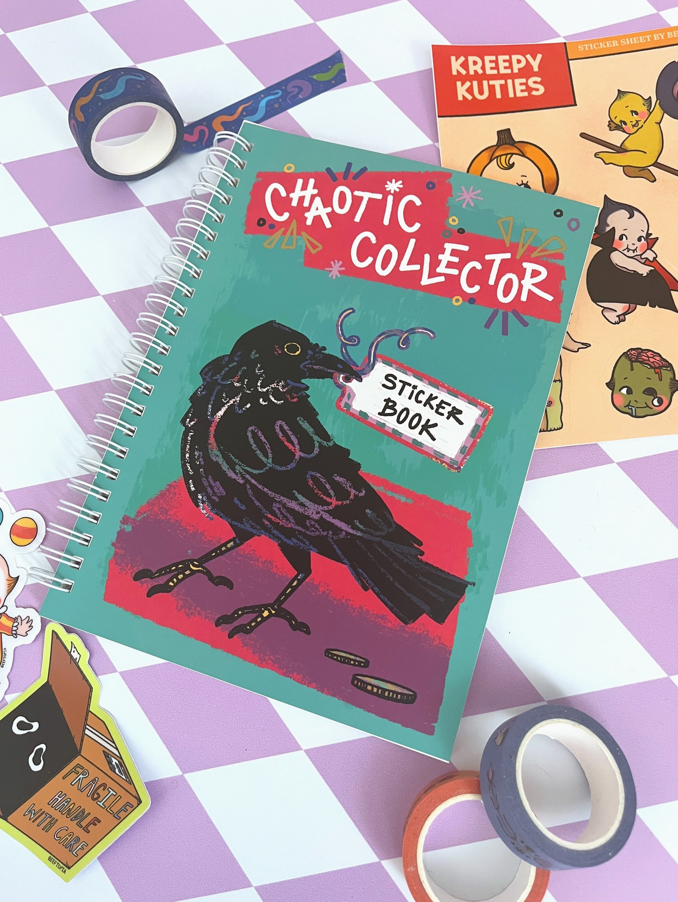 Chaotic Collector Reusable Sticker Book