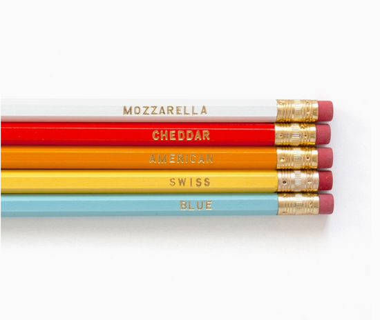 Cheesy Pencil Set - 5 pack