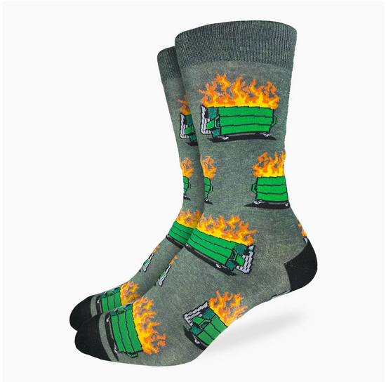 Dumpster Fire Socks