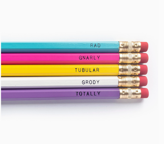 Totally Rad Pencil Set - 5 pack