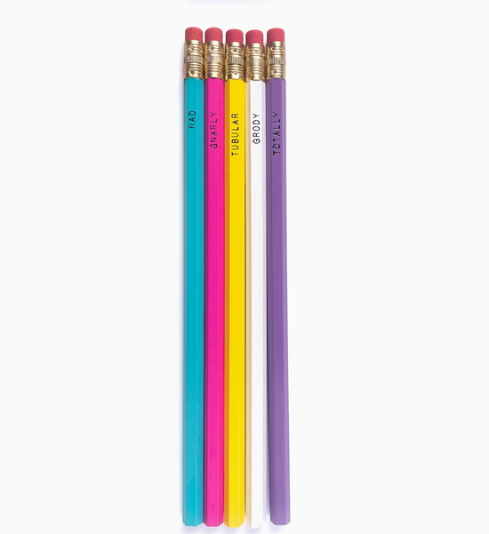 Totally Rad Pencil Set - 5 pack