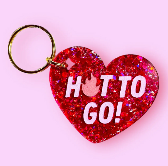 Hot To Go Heart Acrylic Keychain