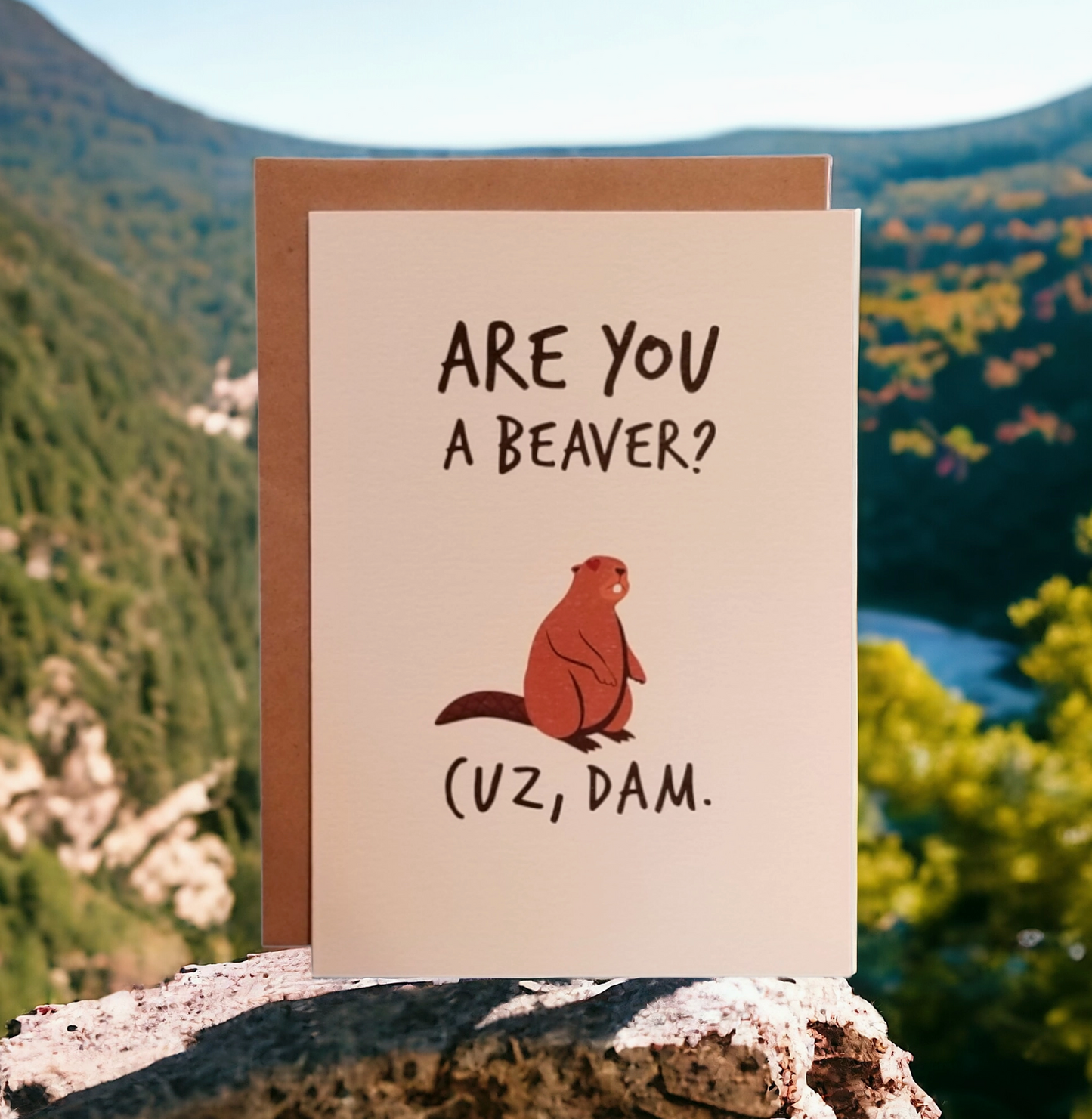 Are You A Beaver? Cuz, Dam Card