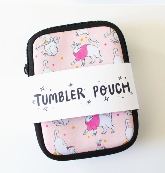 Gym Cats Tumbler Pouch