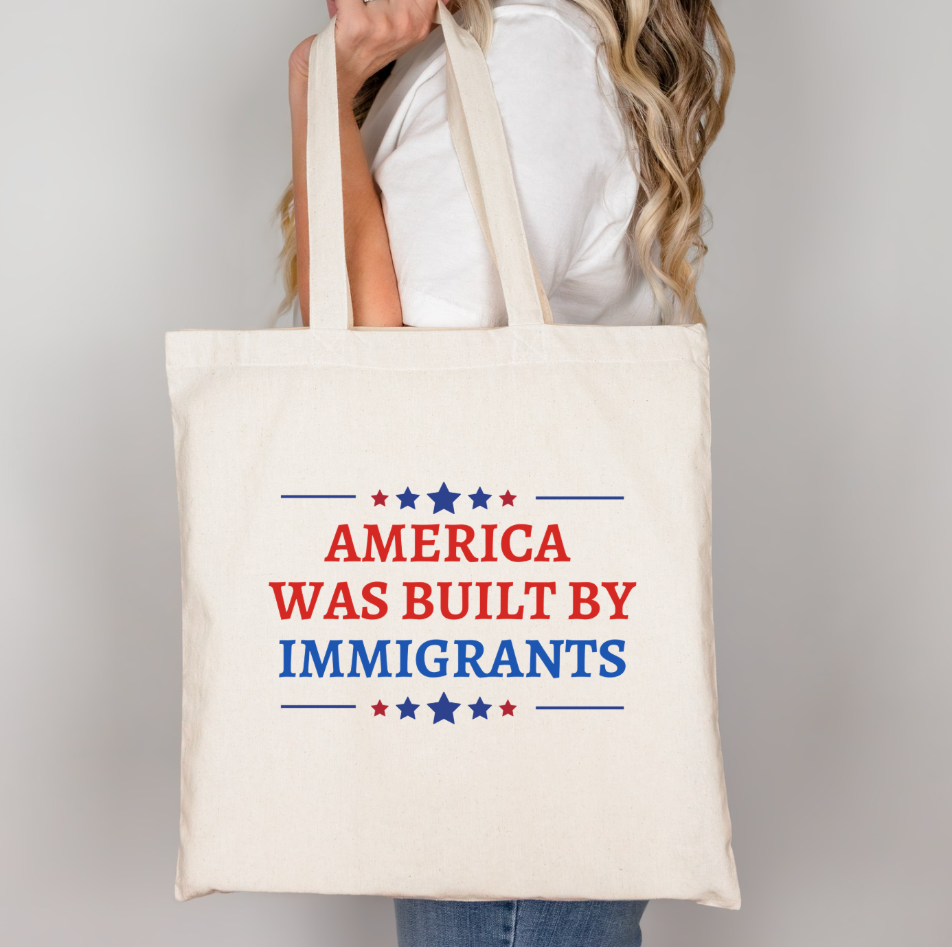 America Was Built By Immigrants Tote Bag