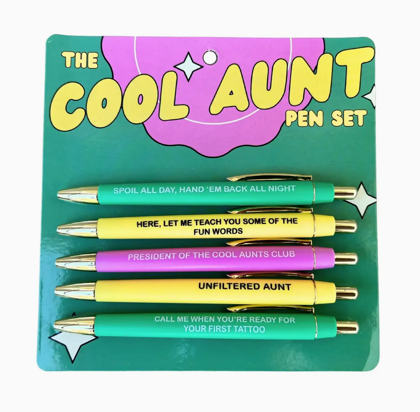 Cool Aunt Pen Set - 5Pack