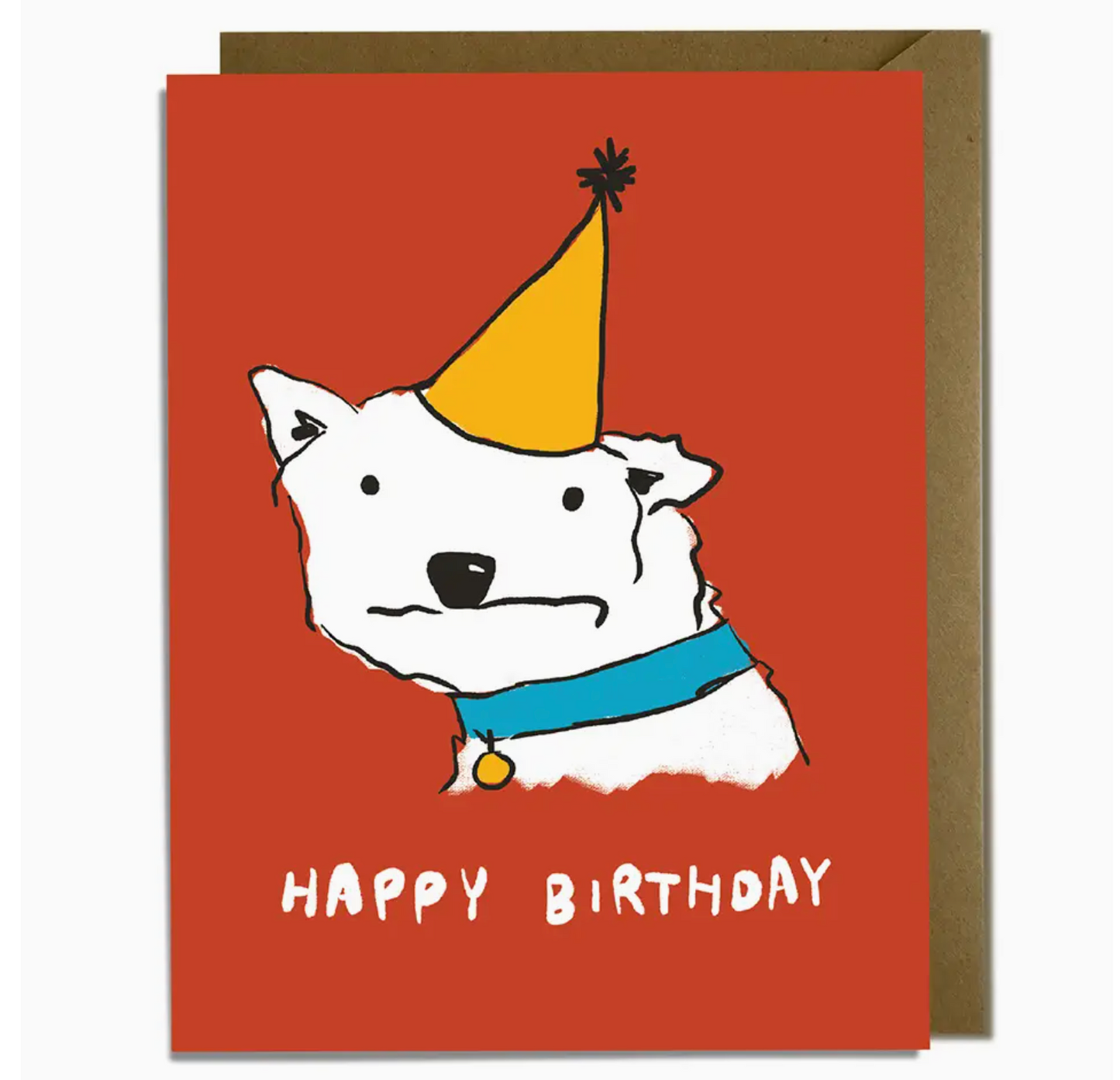 Happy Birthday Derpy Dog Card