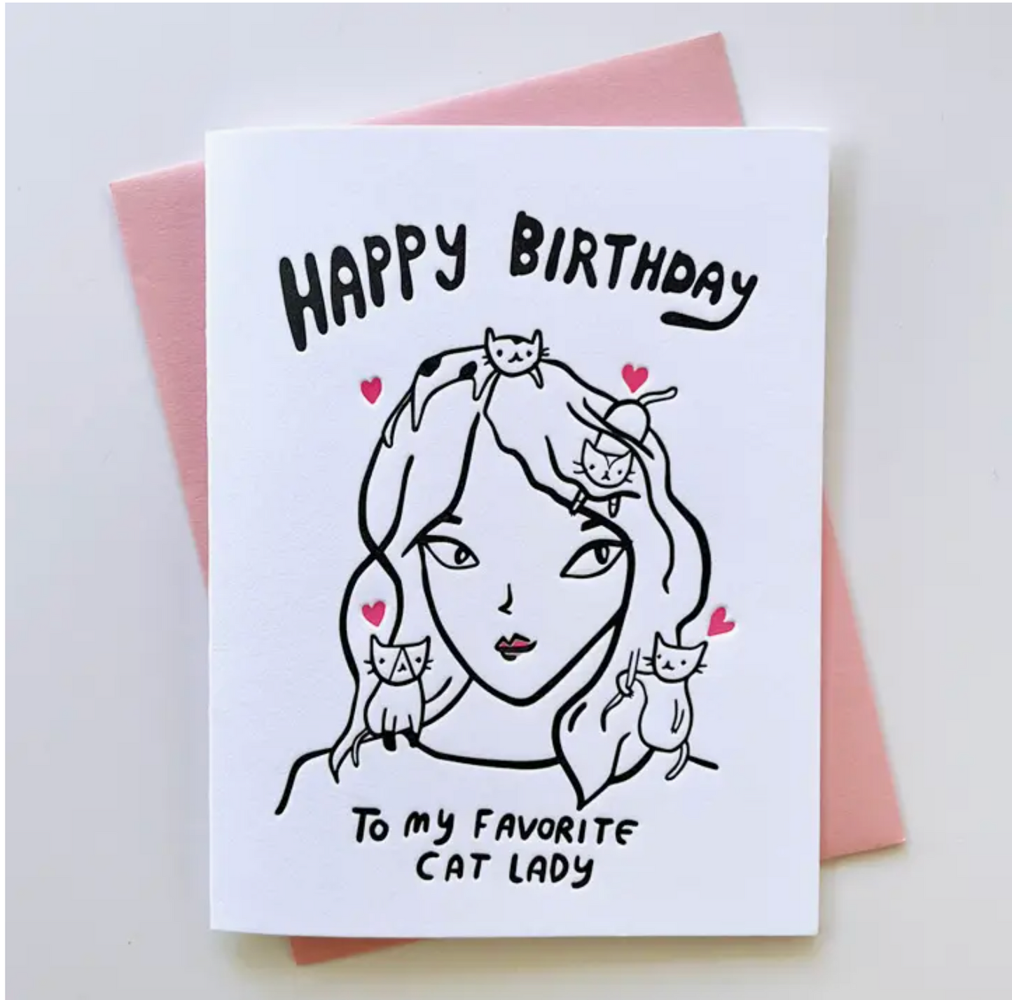 Happy Birthday To My Favorite Cat Lady Card