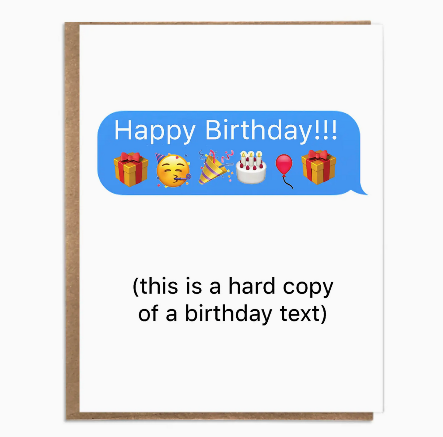 Happy Birthday!!! (This Is A Hard Copy Of A Birthday Text) Card