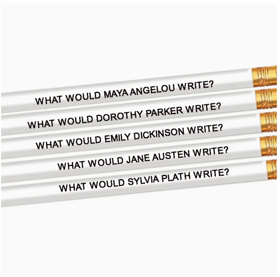 Famous Women Author Pencil Set - 5 pack