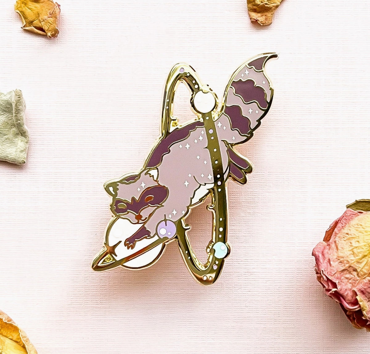 Cosmic Raccoon Pin – Hilarious Humanitarian