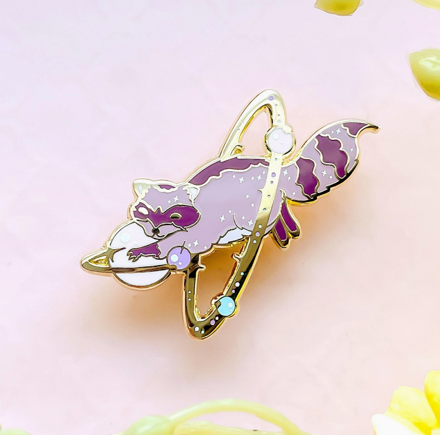 Cosmic Raccoon Pin