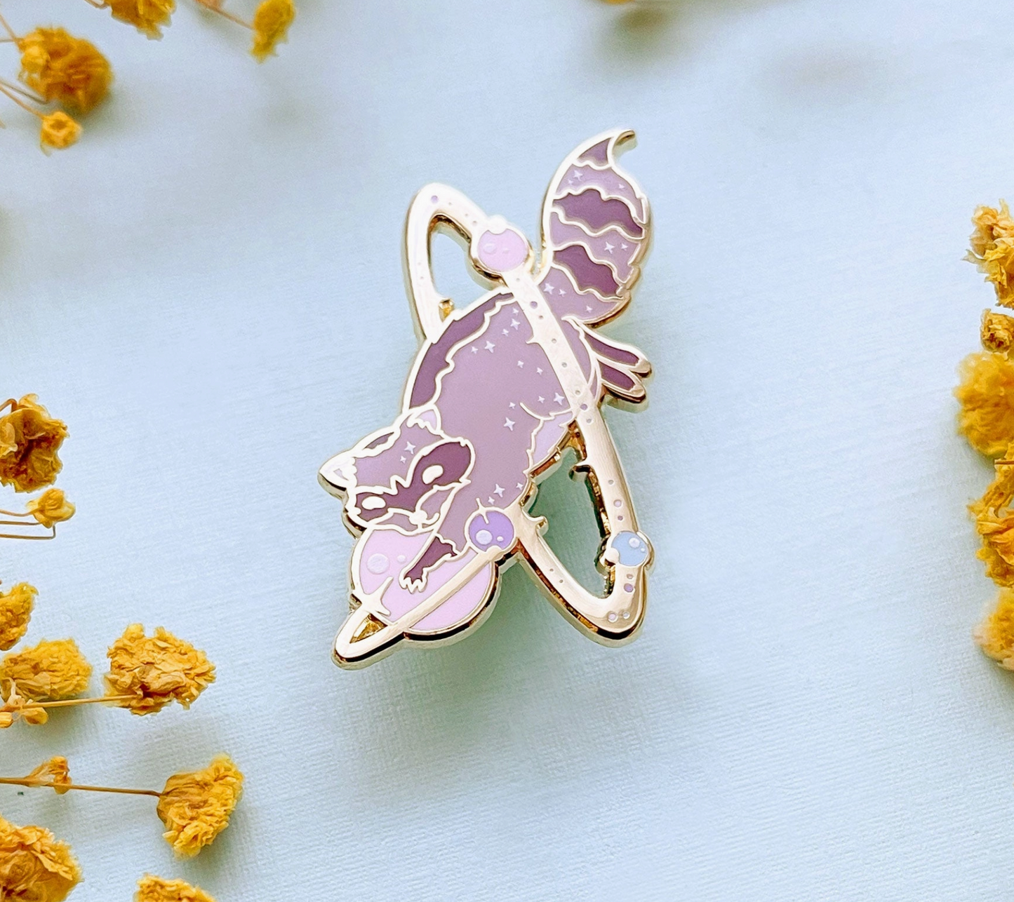 Cosmic Raccoon Pin