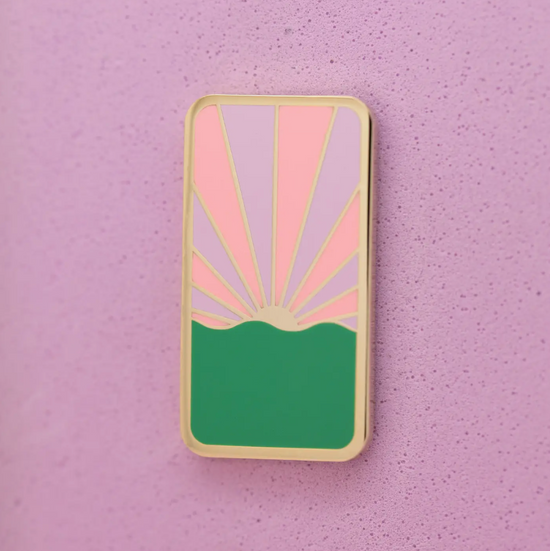 Ocean Sun Enamel Pin