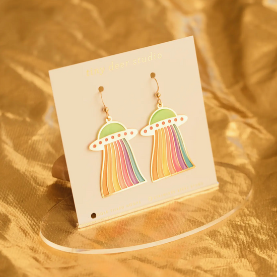 Translucent UFO Earrings