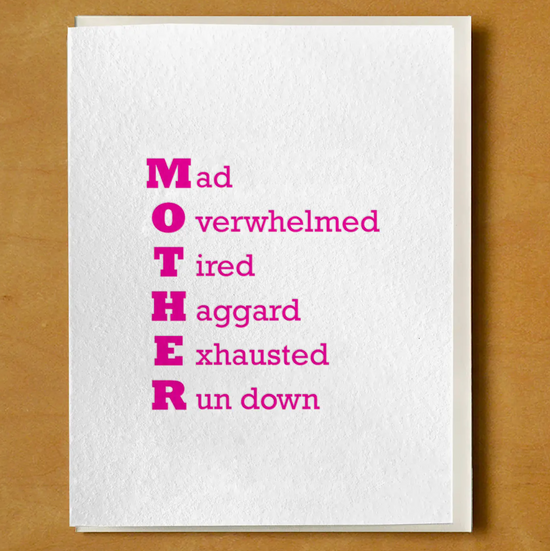 Mother Acrostic Card