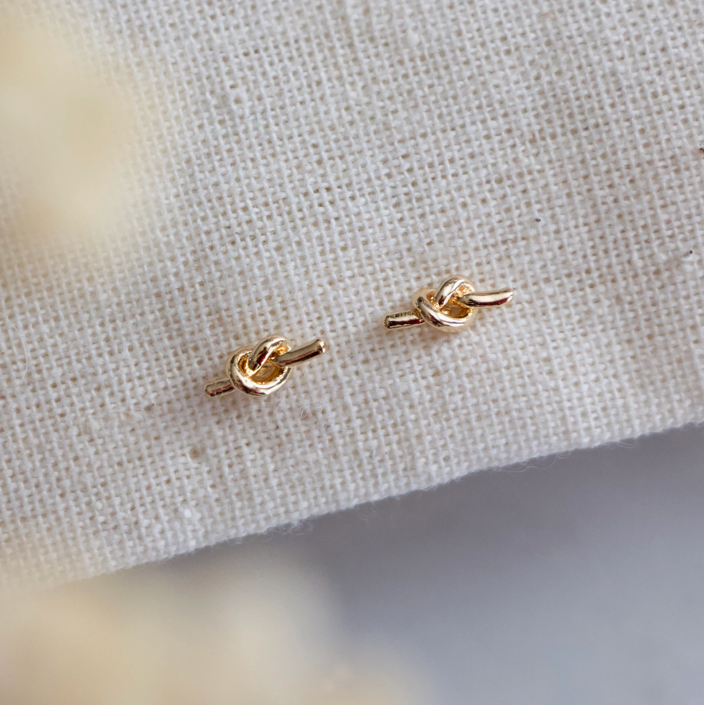 Ultra Mini Love Knot Stud Earrings