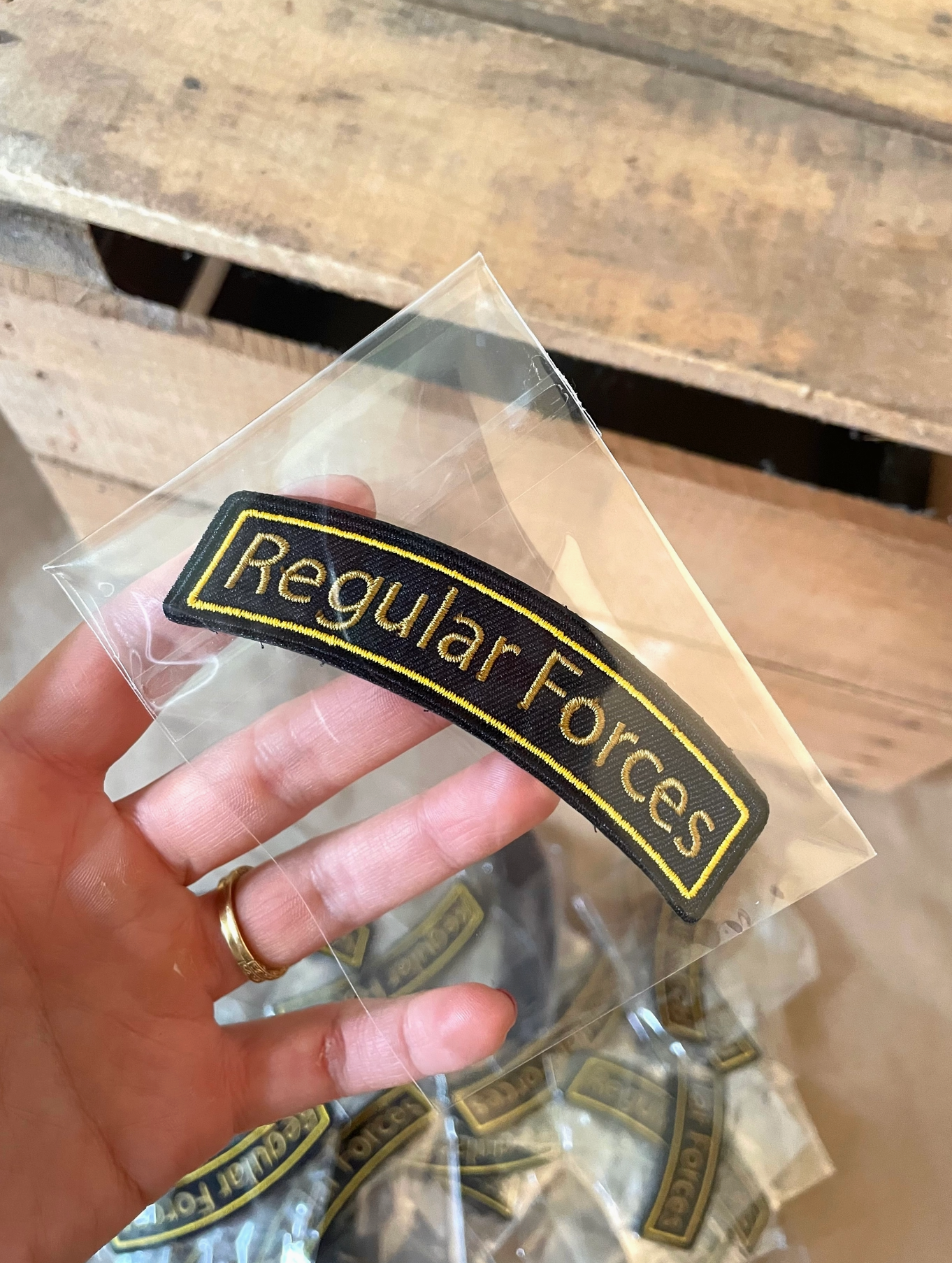 Regular Forces Embroidered Velcro Tactical Patch