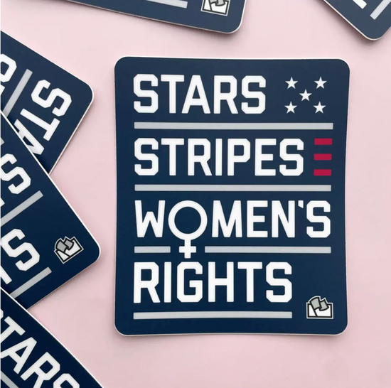 Star, Stripes, Women's Rights Sticker