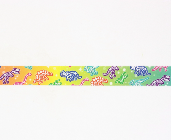 Rainbow Dino Washi Tape