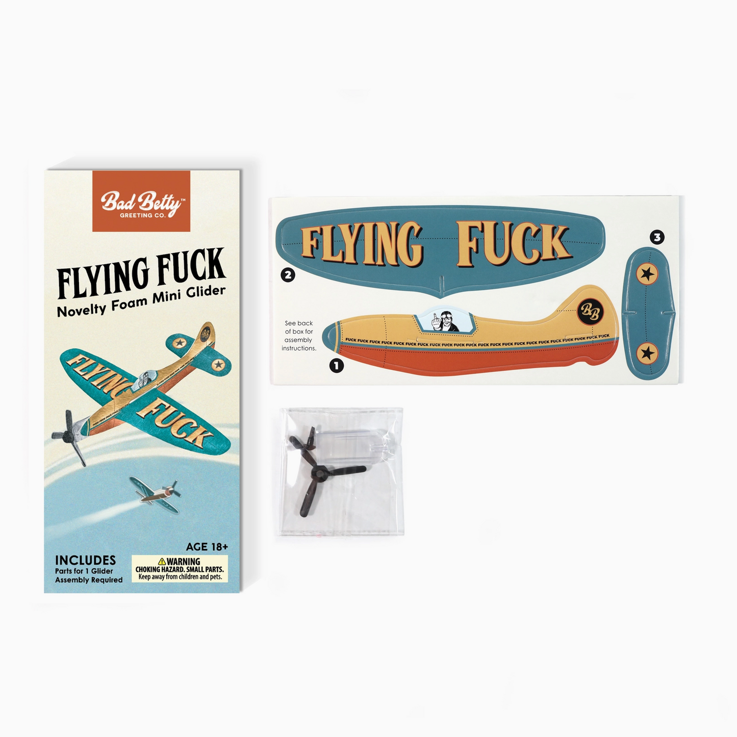 Flying Fuck Toy Foam Glider Toy Plane