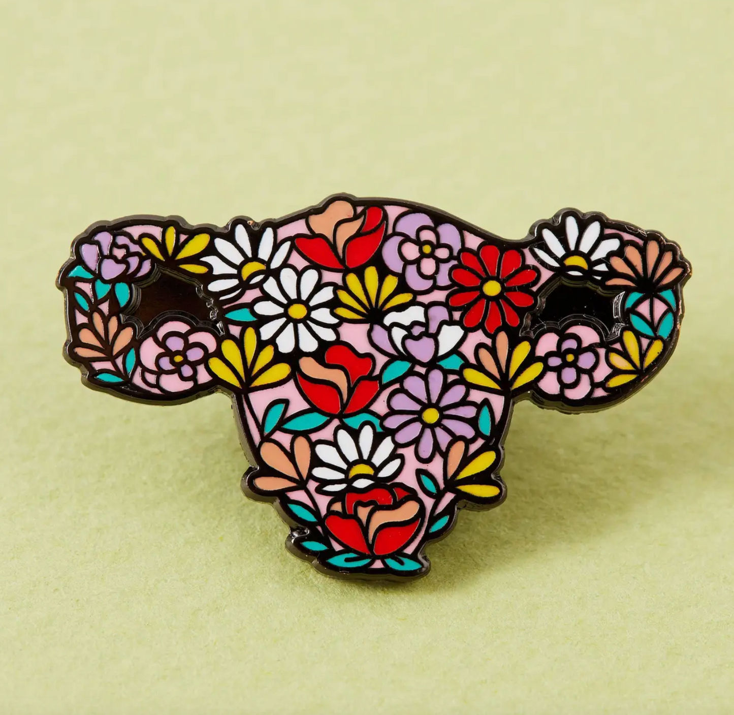 Floral Uterus Pin