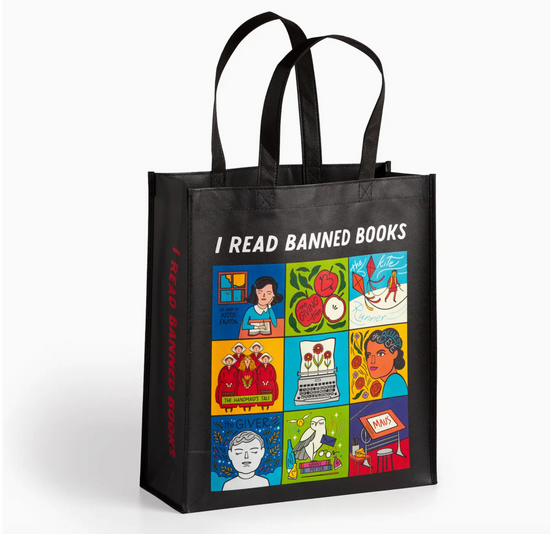 I Read Banned Books Reusable Shopping Bag