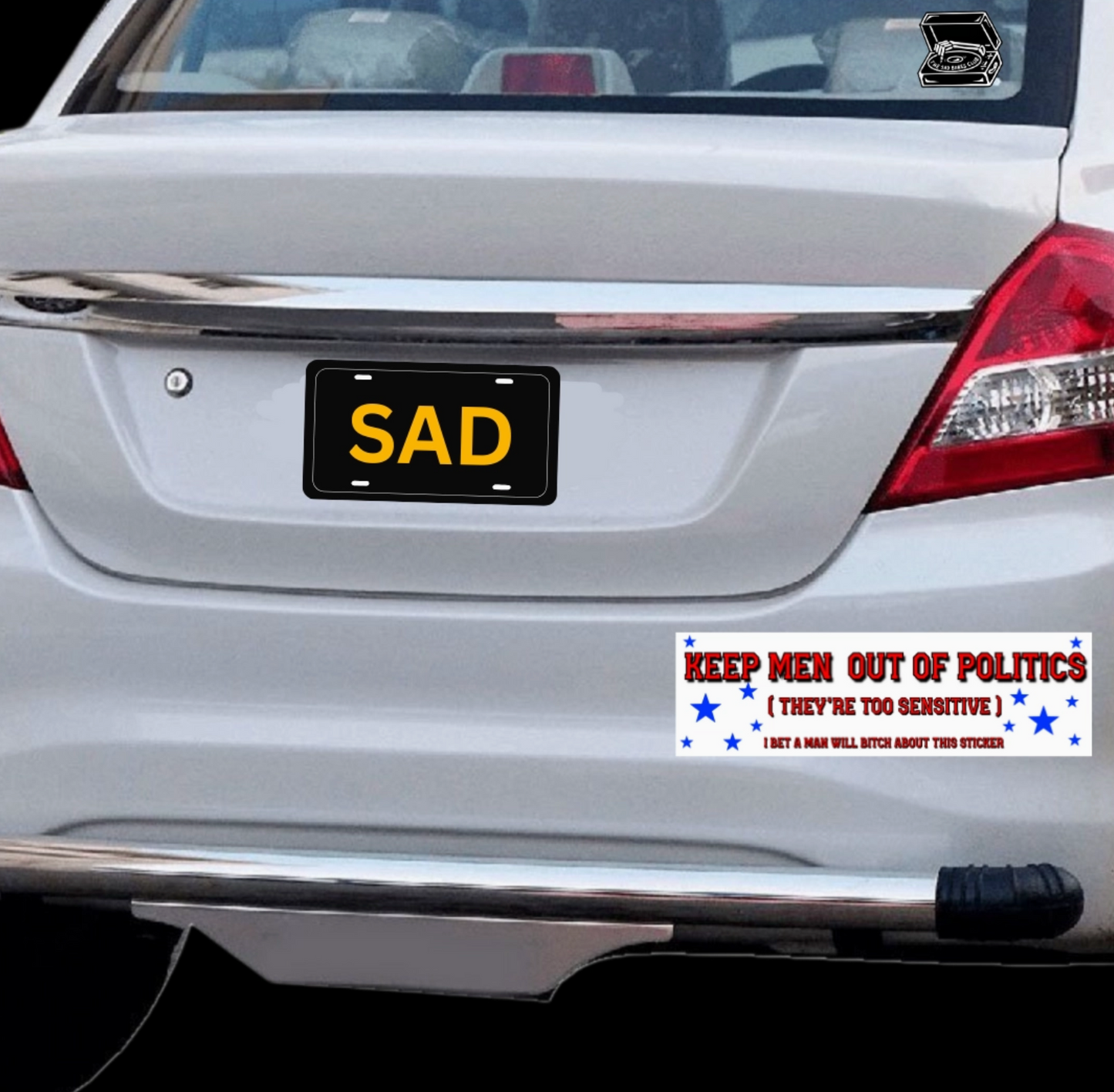Keep Men Out of Politics Bumper Sticker