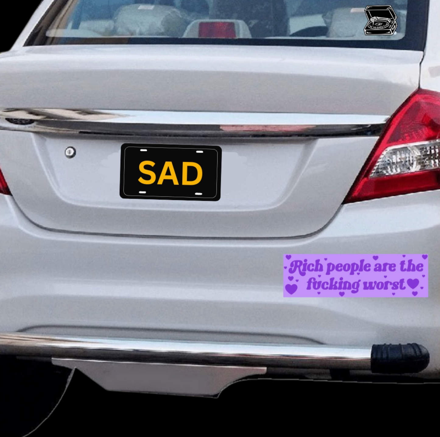 Rich People Are The Worst Bumper Sticker