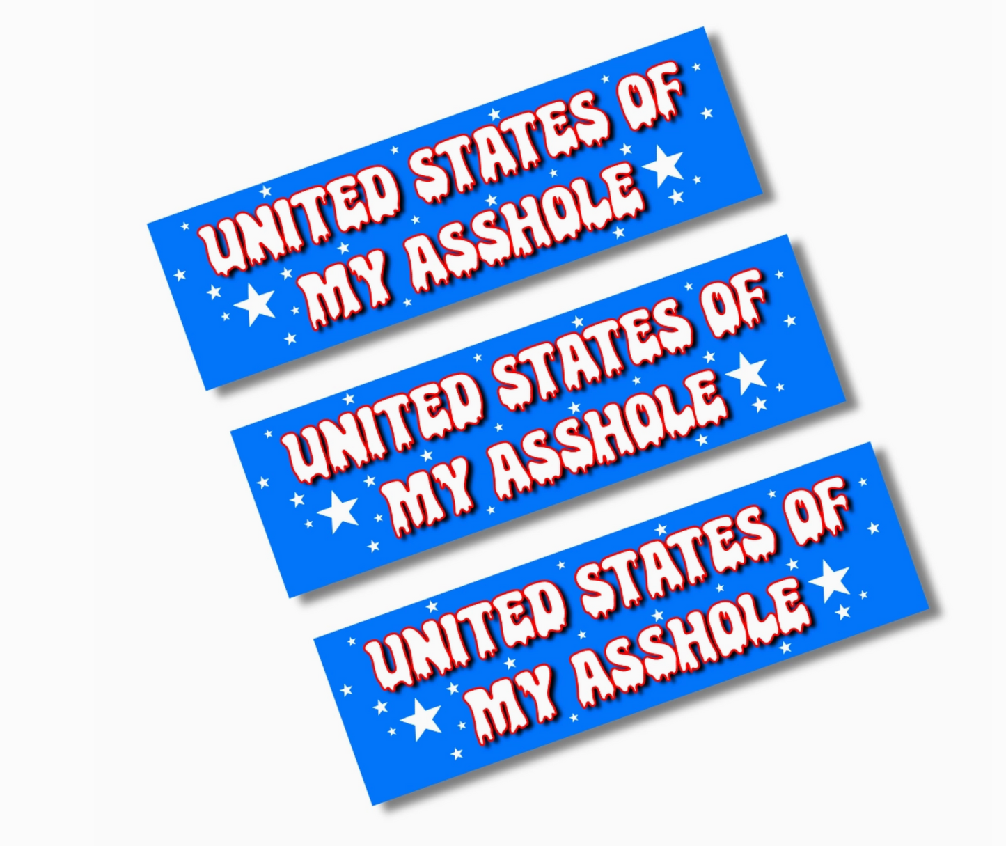 United States Of My Asshole Bumper Sticker