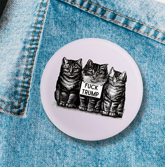 Fuck Trump Large Button