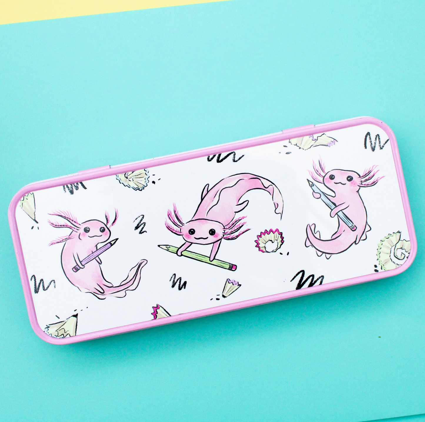 Axolotl Pencil Tin