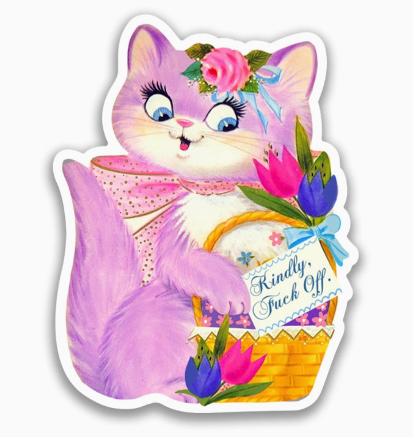 Kindly, Fuck Off Sticker