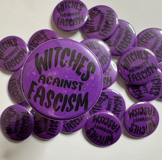 Witches Against Fascism Button