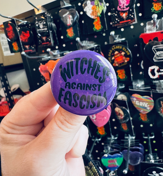 Witches Against Fascism Button