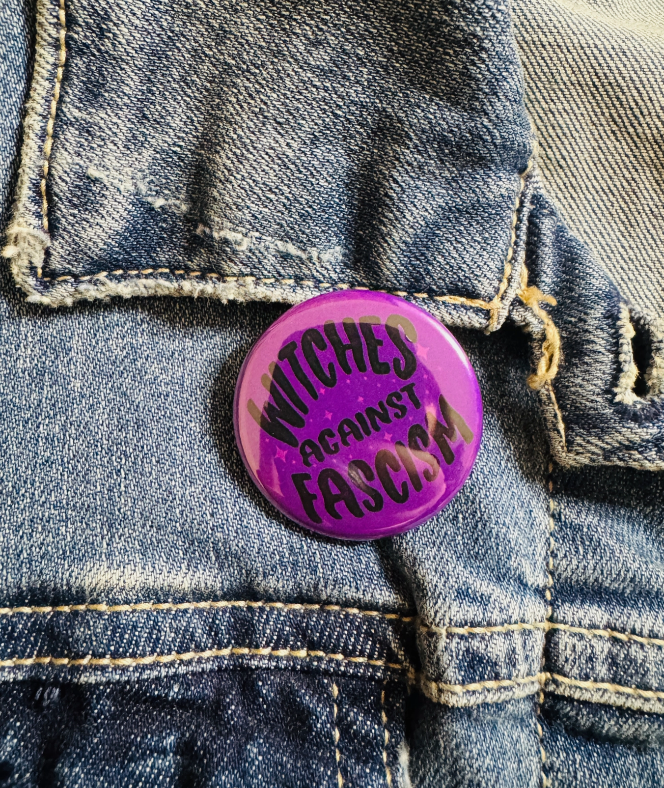 Witches Against Fascism Button
